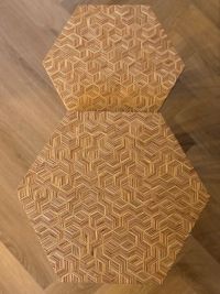 bijzettafel / salontafels uniek patroon